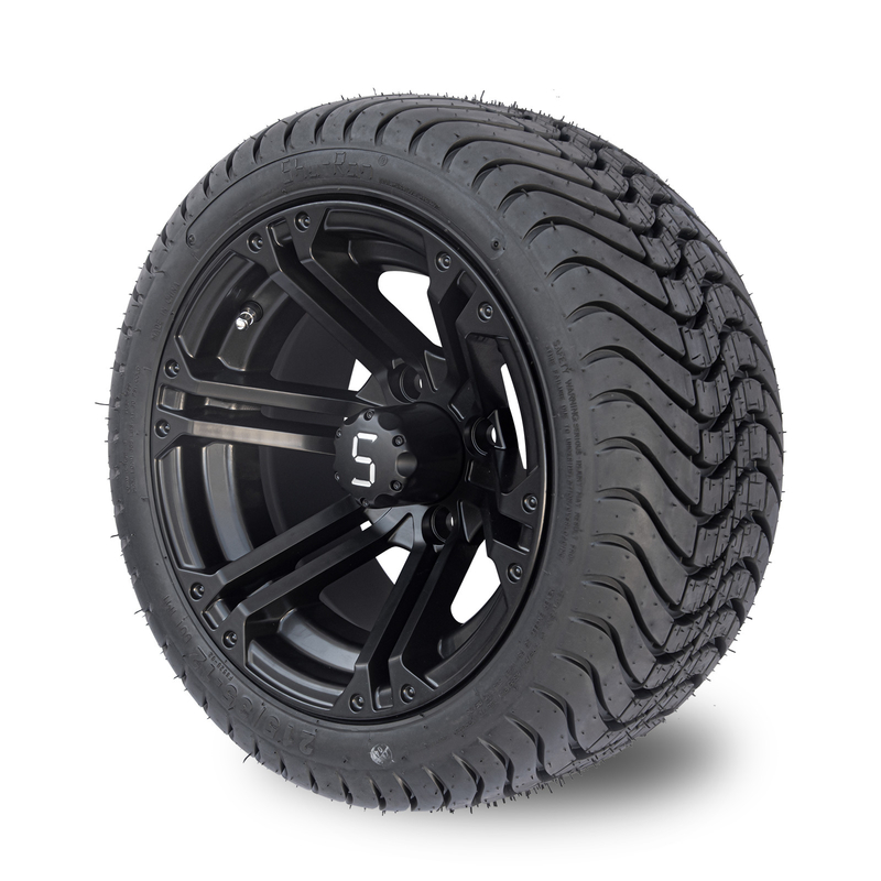 12x7 غولف سوداء متطابقة عربة العجلات الإطارات المركبة 215/35-12 إطارات ذات مظهر منخفض المركبة 101.6 PCD