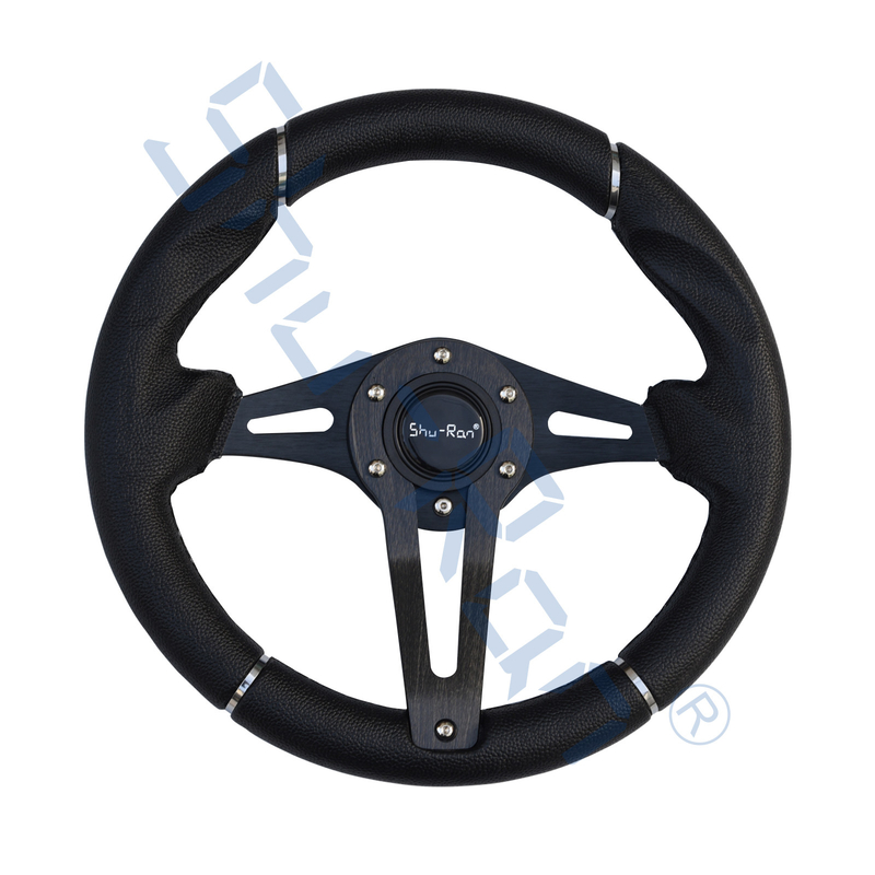 عربة الغولف Challenger Black Grip/Black Spokes عجلة القيادة لسيارات النادي، EZGO، و Yamaha