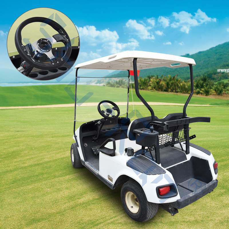 عربة جولف سباقات عجلة قيادة ألياف الكربون لسيارات النادي، EZGO، و Yamaha
