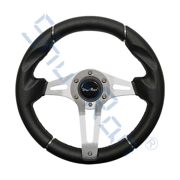 عربة الغولف Challenger Black Grip/Aluminum Spokes عجلة القيادة لسيارات النادي، EZGO، و Yamaha
