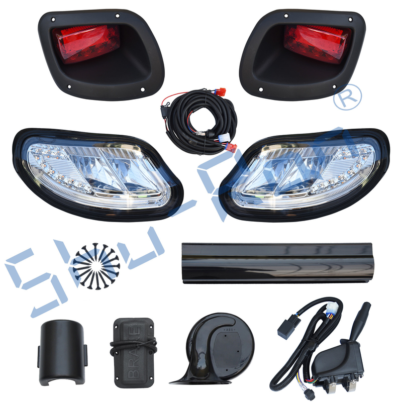 طقم إضاءة LED فاخر لعربة الجولف يناسب EZGO Freedom TXT 2014-Up (بنزين وكهرباء) مع طقم ترقية إضاءة فاخر عالمي